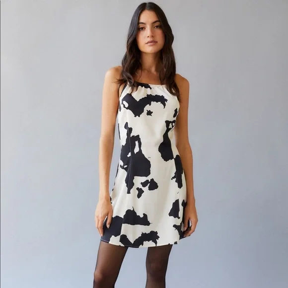 cow print bodycon dress Cow Print Bodycon Dress – BodyFab.com main image 0
